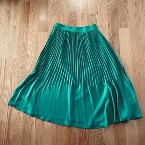 J. Crew Vibrant Green A-Line Skirt